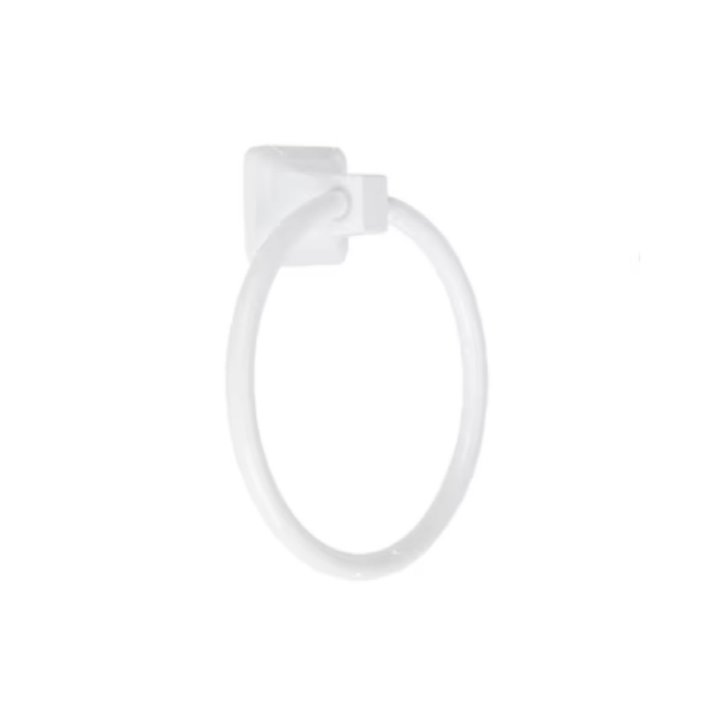 2 Project Source Seton White Wall Mount Single Towel RingNew in BoxModel #5988 - Picture 3 of 6